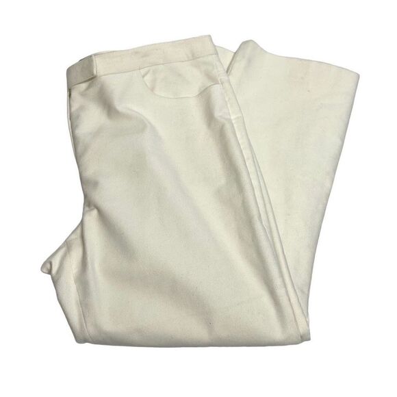 Theory ivory moleskin twill crop pants size 12 - Picture 9 of 15